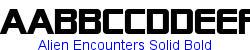 Alien Encounters Solid Bold - Bold weight   48K (2003-04-18)