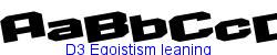 D3 Egoistism leaning   46K (2003-11-04)