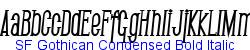 SF Gothican Condensed Bold Italic   94K (2002-12-27)