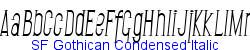 SF Gothican Condensed Italic   94K (2002-12-27)