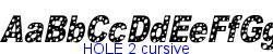 HOLE 2 cursive   94K (2002-12-27)