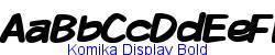 Komika Display Bold - Bold weight  529K (2003-01-22)