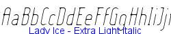 Lady Ice - Extra Light Italic  407K (2005-01-10)