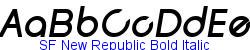 SF New Republic Bold Italic   90K