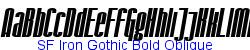 SF Iron Gothic Bold Oblique - Bold weight  146K (2004-09-03)