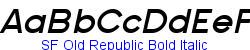 SF Old Republic Bold Italic - Bold weight  125K (2004-08-12)