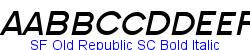 SF Old Republic SC Bold Italic - Bold weight  125K (2004-12-08)
