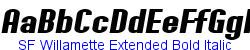 SF Willamette Extended Bold Italic - Bold weight  116K (2005-02-08)