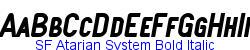 SF Atarian System Bold Italic  104K (2002-12-27)