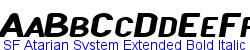 SF Atarian System Extended Bold Italic  104K (2002-12-27)
